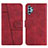 Handytasche Stand Schutzhülle Flip Leder Hülle Y01X für Samsung Galaxy A32 5G Rot
