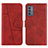 Handytasche Stand Schutzhülle Flip Leder Hülle Y01X für Samsung Galaxy F34 5G Rot