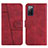 Handytasche Stand Schutzhülle Flip Leder Hülle Y01X für Samsung Galaxy S20 FE 4G Rot