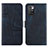 Handytasche Stand Schutzhülle Flip Leder Hülle Y01X für Xiaomi Redmi 10 4G Blau