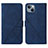 Handytasche Stand Schutzhülle Flip Leder Hülle Y02B für Apple iPhone 13 Blau