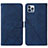 Handytasche Stand Schutzhülle Flip Leder Hülle Y02B für Apple iPhone 14 Pro Max Blau