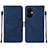 Handytasche Stand Schutzhülle Flip Leder Hülle Y02B für OnePlus Nord CE 3 5G Blau