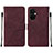 Handytasche Stand Schutzhülle Flip Leder Hülle Y02B für OnePlus Nord CE 3 5G Rot