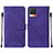 Handytasche Stand Schutzhülle Flip Leder Hülle Y02B für Realme 8 4G Violett