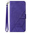 Handytasche Stand Schutzhülle Flip Leder Hülle Y02B für Samsung Galaxy A03 Core Violett