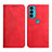 Handytasche Stand Schutzhülle Flip Leder Hülle Y02X für Motorola Moto Edge 20 5G Rot