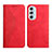 Handytasche Stand Schutzhülle Flip Leder Hülle Y02X für Motorola Moto Edge X30 5G Rot