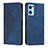Handytasche Stand Schutzhülle Flip Leder Hülle Y02X für Oppo Find X5 Lite 5G Blau