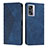 Handytasche Stand Schutzhülle Flip Leder Hülle Y02X für Oppo K10 5G India Blau