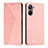 Handytasche Stand Schutzhülle Flip Leder Hülle Y02X für Realme 10 Pro 5G Rosegold