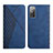 Handytasche Stand Schutzhülle Flip Leder Hülle Y02X für Samsung Galaxy S20 FE 4G Blau