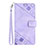 Handytasche Stand Schutzhülle Flip Leder Hülle Y03B für Huawei Enjoy 50 Violett