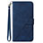 Handytasche Stand Schutzhülle Flip Leder Hülle Y03B für Samsung Galaxy A12 5G Blau