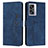 Handytasche Stand Schutzhülle Flip Leder Hülle Y03X für Oppo K10 5G India Blau