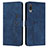 Handytasche Stand Schutzhülle Flip Leder Hülle Y03X für Samsung Galaxy M02 Blau