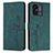 Handytasche Stand Schutzhülle Flip Leder Hülle Y03X für Xiaomi Poco C55 Grün