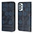 Handytasche Stand Schutzhülle Flip Leder Hülle Y04B für Samsung Galaxy A23 4G Blau