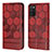Handytasche Stand Schutzhülle Flip Leder Hülle Y04B für Samsung Galaxy F02S SM-E025F Rot