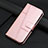 Handytasche Stand Schutzhülle Flip Leder Hülle Y04X für Motorola Moto E32 Rosegold