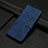 Handytasche Stand Schutzhülle Flip Leder Hülle Y06X für Motorola Moto G53j 5G Blau