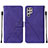 Handytasche Stand Schutzhülle Flip Leder Hülle Y07B für Samsung Galaxy S23 Ultra 5G Violett