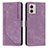 Handytasche Stand Schutzhülle Flip Leder Hülle Y07X für Motorola Moto G53 5G Violett