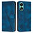 Handytasche Stand Schutzhülle Flip Leder Hülle Y07X für Oppo A18 Blau