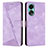 Handytasche Stand Schutzhülle Flip Leder Hülle Y07X für Oppo A18 Violett
