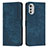 Handytasche Stand Schutzhülle Flip Leder Hülle Y08X für Motorola Moto E32 Blau