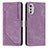 Handytasche Stand Schutzhülle Flip Leder Hülle Y08X für Motorola Moto E32s Violett