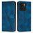 Handytasche Stand Schutzhülle Flip Leder Hülle Y08X für Motorola Moto Edge (2023) 5G Blau