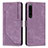 Handytasche Stand Schutzhülle Flip Leder Hülle Y08X für Sony Xperia 1 IV Violett