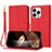 Handytasche Stand Schutzhülle Flip Leder Hülle Y09X für Apple iPhone 14 Pro Max Rot