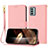 Handytasche Stand Schutzhülle Flip Leder Hülle Y09X für Nokia G22 Rosegold