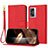 Handytasche Stand Schutzhülle Flip Leder Hülle Y09X für Oppo A57 5G Rot