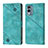 Handytasche Stand Schutzhülle Flip Leder Hülle YB1 für Nokia X30 5G Grün