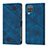 Handytasche Stand Schutzhülle Flip Leder Hülle YB1 für Samsung Galaxy F12 Blau