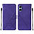 Handytasche Stand Schutzhülle Flip Leder Hülle YB1 für Sony Xperia 5 V Violett