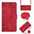 Handytasche Stand Schutzhülle Flip Leder Hülle YB2 für Motorola Moto G53j 5G Rot