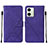 Handytasche Stand Schutzhülle Flip Leder Hülle YB2 für Motorola Moto G54 5G Violett