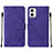 Handytasche Stand Schutzhülle Flip Leder Hülle YB2 für Motorola Moto G73 5G Violett