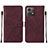 Handytasche Stand Schutzhülle Flip Leder Hülle YB2 für Motorola Moto G84 5G Rot