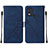 Handytasche Stand Schutzhülle Flip Leder Hülle YB2 für Nokia C22 Blau