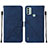 Handytasche Stand Schutzhülle Flip Leder Hülle YB2 für Nokia C31 Blau