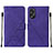 Handytasche Stand Schutzhülle Flip Leder Hülle YB2 für Oppo A38 Violett