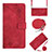 Handytasche Stand Schutzhülle Flip Leder Hülle YB2 für Sony Xperia Ace III Rot