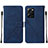 Handytasche Stand Schutzhülle Flip Leder Hülle YB2 für Xiaomi Poco X5 Pro 5G Blau