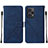 Handytasche Stand Schutzhülle Flip Leder Hülle YB2 für Xiaomi Redmi Note 12 Turbo 5G Blau