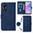 Handytasche Stand Schutzhülle Flip Leder Hülle YB3 für Oppo A78 5G Blau